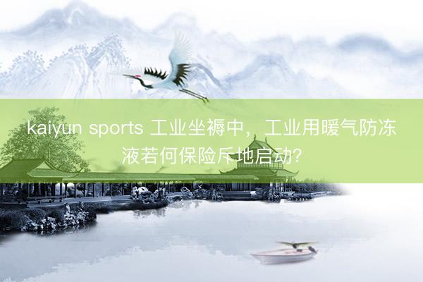 kaiyun sports 工业坐褥中，工业用暖气防冻液若何保险斥地启动？